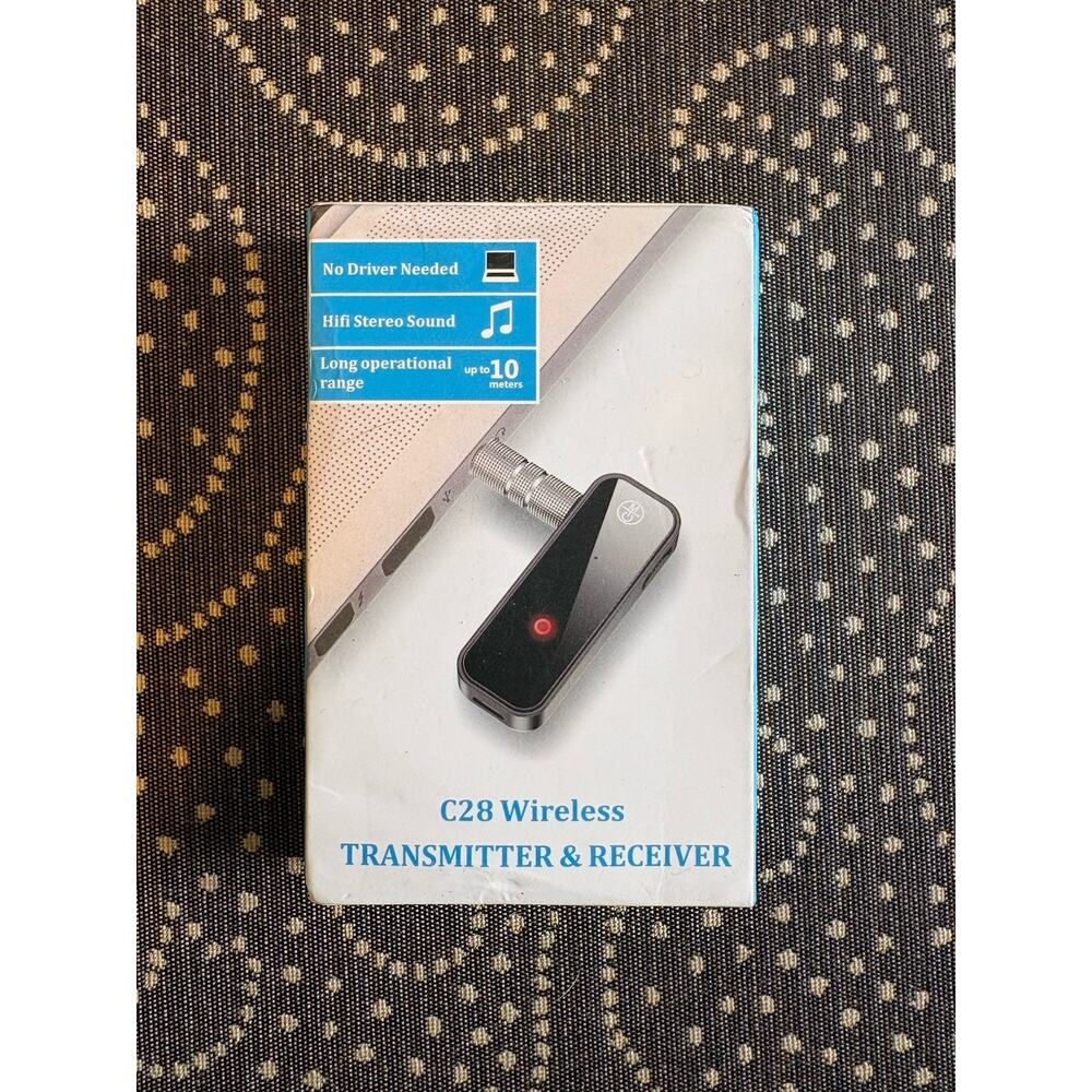 C28 Wireless Bluetooth Transmitter HiFi Stereo Long Range 3.5mm Aux Adapter